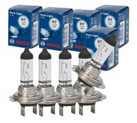 5X Original BOSCH Pure Light Lampadina Alogena H7 12V 55W PX26D