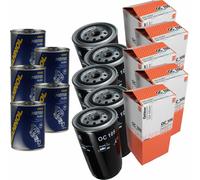 5X Original MAHLE / KNECHT Filtro Olio OC 105 + 5X SCT Flush Motore