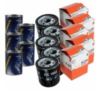 5X Original MAHLE / KNECHT Filtro Olio OC 1053 + 5X SCT Flush Motore