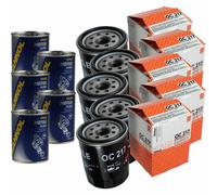 5X Original MAHLE / KNECHT Filtro Olio OC 217 + 5X SCT Flush Motore