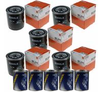 5X Original MAHLE / KNECHT Filtro Olio OC 238 + 5X SCT Flush Motore