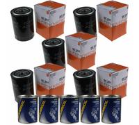 5X Original MAHLE / KNECHT Filtro Olio OC 297 + 5X SCT Pulizia Motore