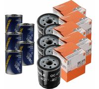 5X Original MAHLE / KNECHT Filtro Olio OC 473 + 5X SCT Pulizia Motore