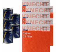 5X Original MAHLE / KNECHT Filtro Olio OC 593/4 + 5X SCT Flush Motore