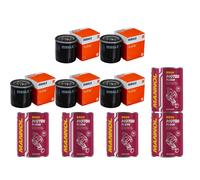 5X Original MAHLE / KNECHT Filtro Olio OC 996 + 5X SCT Flush Motore