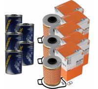 5X Original MAHLE / KNECHT Filtro Olio OX 151D + 5X SCT Flush Motore