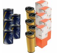 5X Original MAHLE / KNECHT Filtro Olio OX 196/1D1 + 5X SCT Flush Motore