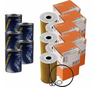 5X Original MAHLE / KNECHT Filtro Olio OX 351D + 5X SCT Flush Motore