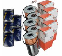 5X Original MAHLE / KNECHT Filtro Olio OX 38D + 5X SCT Flush Motore