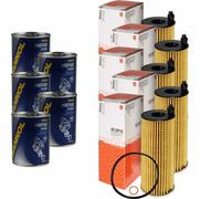 5X Original MAHLE / KNECHT Filtro Olio OX 404D + 5X SCT Pulizia Motore