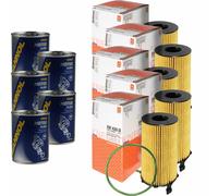 5X Original MAHLE / KNECHT Filtro Olio OX 420D + 5X SCT Flush Motore
