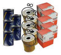 5X Original MAHLE / KNECHT Filtro Olio OX 422D + 5X SCT Flush Motore