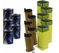 5X Original MANN Filtro Olio HU 6014 Z + 5X SCT Flush Motore