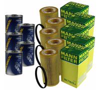 5X Original MANN Filtro Olio HU 719/6 X + 5X SCT Flush Motore