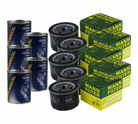 5X Original MANN Filtro Olio W 77 + SCT Flush Motore