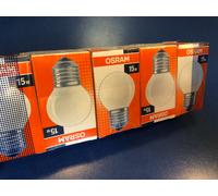 5X OSRAM CLASSIC P Lampadine A Goccia E27 15W MATT Dimmerabili