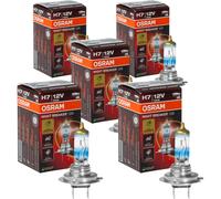 5x OSRAM H7 Notte Breaker 220 Alogena Fino +220% 1500 Lm 55W 12V Model 2024/25