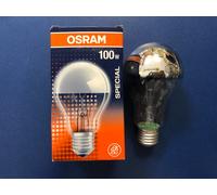 5X OSRAM / Radium Speciale Lampadina E27 100W Cupola Argento Specchio per Testa