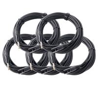 5x PA Cavo Audio Jack Stereo da 6,3mm Altoparlante XLR Casse Adattatore AUX 10 m