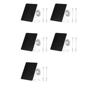 5X Pannello Solare per Telecamera di Sicurezza Esterna, Pannello Solare Impermeabile da 5 W, Caricabatterie per Ring Spotlight Cam /Pro