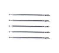 5X Parte 7 Antenna Telescopica, Antenna Radio FM Lunghezza 75 Cm- Argento