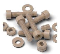 5x PEEK M4x20mm Dadi e bulloni anticorrosione resistenza alle sostanze chimiche