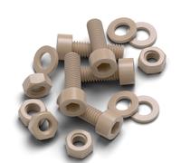 5x PEEK M6x20mm, Dadi e bulloni in plastica peek resistenza ad alte temperature