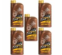 5x PEMCO 1 Litro idrive 114 15W-40 olio motore Api Sl / CG-4 Acea E3 A3/B3