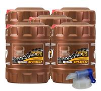 5x PEMCO 20 L Olio Motore Diesel 10W-40 API CI-4/SL ACEA E7 A3/B4 JASO DH-1