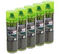 5X PETEC Spray Di Grasso Per Cavi E Ingranaggi Da 500Ml