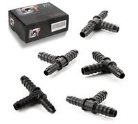 5x Pezzo-T Irrigazione a Goccia Collegamento Connettore-T Ø 10 MM - Ø 12 MM