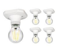 5x plafoniera/porta lampadine ELEKTRA in porcellana bianca 1x E27 max. 60W [EEK: D]