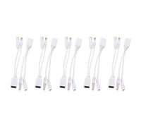 5X PoE Over Ethernet Kit Cavi Cavetti Adattatori Splitter per LAN Rete H8G9