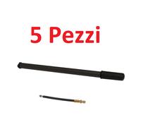 5x pompa pompe bici bicicletta a telaio nera in alluminio 390/420 mm portatile