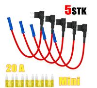 5x Portafusibili per Autoveicolo Fusibili Ruba-corrente per fusibile lamellare