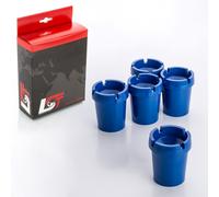 5x Posacenere senza Fumo Portabibite Blu Plastica