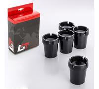 5x Posacenere senza Fumo Portabibite Nero Plastica