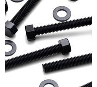 5x PP Viti a Testa Esagonale Bulloni e dadi, Nero M12x 150mm