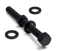 5x PP Viti a Testa Esagonale Bulloni e dadi, Nero M16x 150mm