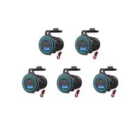 5X Presa USB PD 12V da 65 W per Laptop Presa USB C per Caricabatteria da Auto Presa Multiporta Adattatore Impermeabile per Camion per Auto