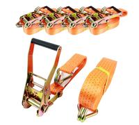 5X Professionale Cinghia Di Fissaggio Auto 2 Pezzi 6M 5T 5000KG TÜV / GS