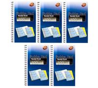 5X Pukka Pad Libretto Di Ricevute Duplicato NCR 200 Set (REC11/2/200)