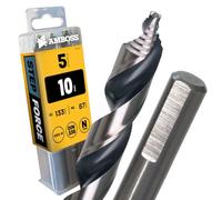 5x Punta Elicoidale Step Force Ø10 mm - HSS-G DIN 338 per acciaio, acciaio da costruzione, alluminio, metalli colorati AMBOSS WERKZEUGE® Punte per lamiere, profili - Esagonale per trapano, trapano a