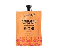5X PUROBIO MASCHERA ALLE 5 VITAMINE 40ML X 5 PEZZI ECOBIO PURO BIO 015