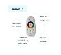 5X RF LED Telecomando 2.4GHz Wireless RF Touch LED RGB Dimmer Controller per 5050 3528 RGB LED Strip Light 12V/24V