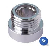 5x RIDUZIONE CROMATA PER AERATORI F.22x1/2M.