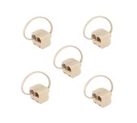 5X Rj11 6P4C Adattatore Jack Splitter per Presa Telefonica A 2 Vie Beige