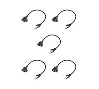 5X RJ45 Adattatore da Femmina A Maschio Montaggio A Pannello di Rete per Cavo di Rete 27cm