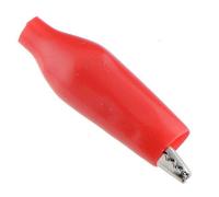 5x Rosso Miniatura Alligatore Coccodrillo Test Clip 27mm
