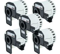 5x Rotolo etichette senza fine sostituisce Brother DK-22251